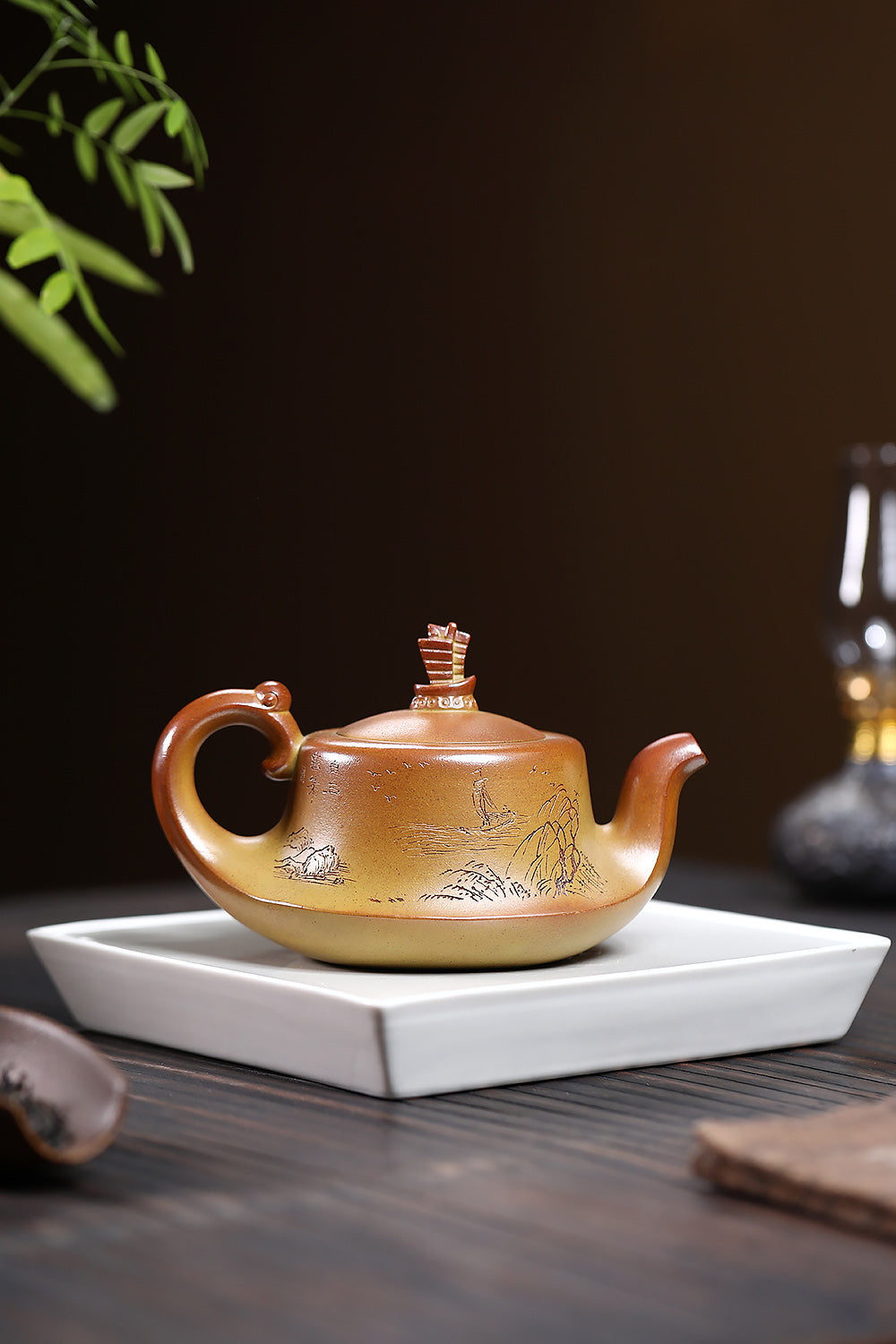 【一帆风顺】 方开明 国家级工艺美术师 泥料段泥柴烧 容量340cc