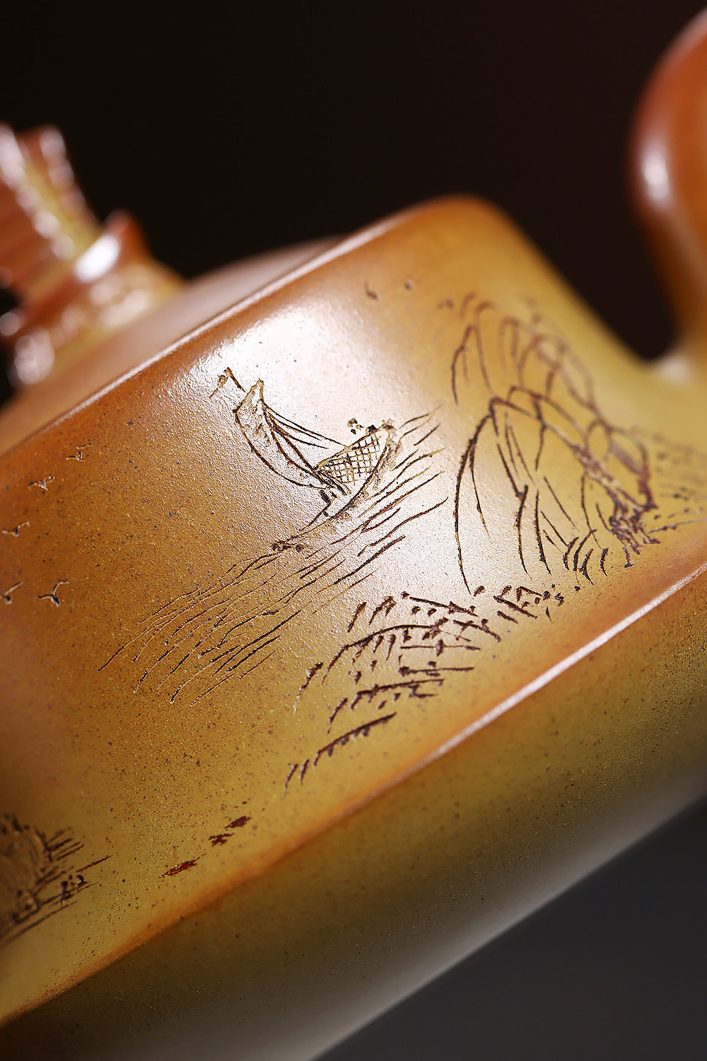 【一帆风顺】 方开明 国家级工艺美术师 泥料段泥柴烧 容量340cc