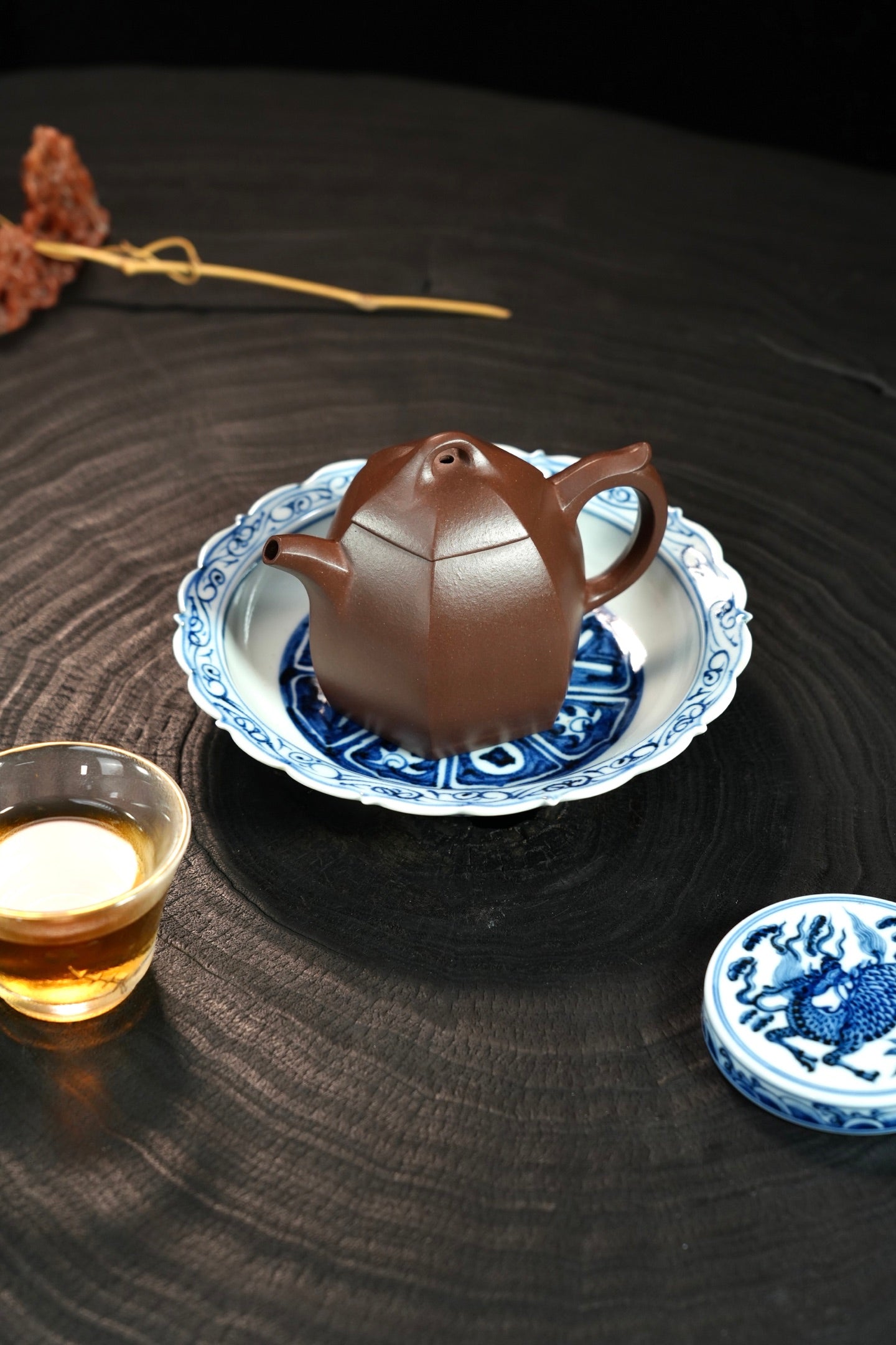 全手工【六方秦权】 原矿优质老紫泥·170cc·7孔