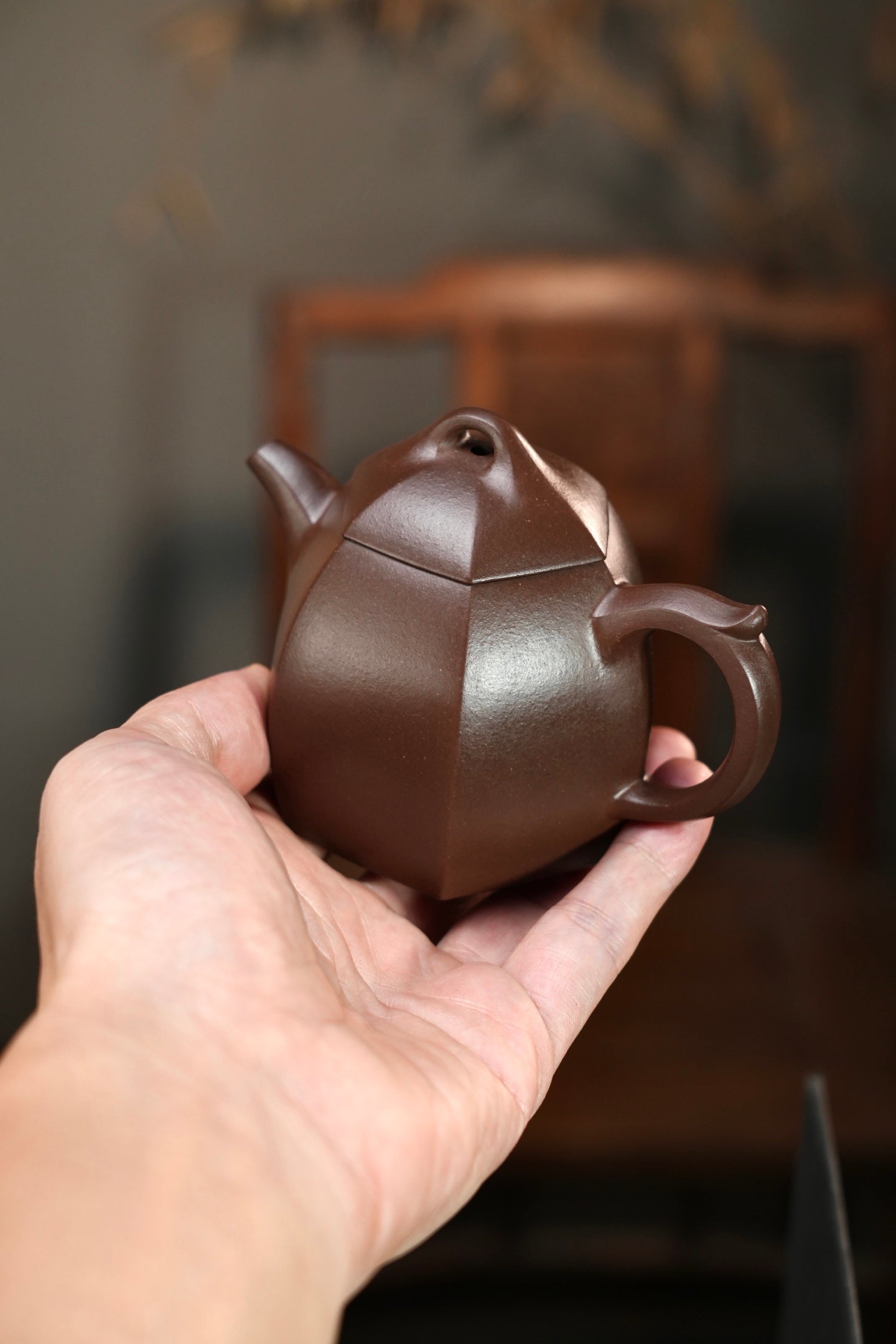 全手工【六方秦权】 原矿优质老紫泥·170cc·7孔