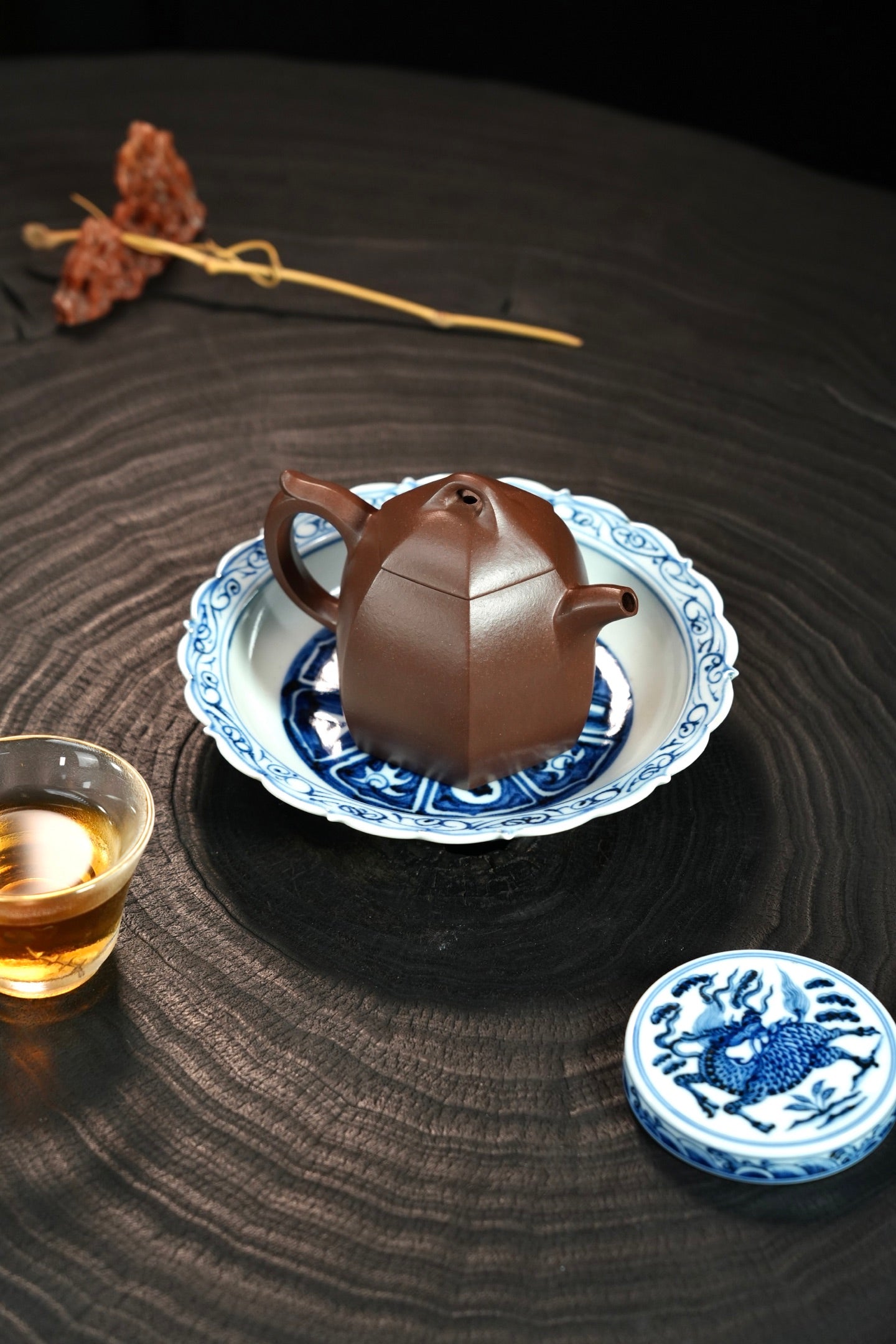 全手工【六方秦权】 原矿优质老紫泥·170cc·7孔