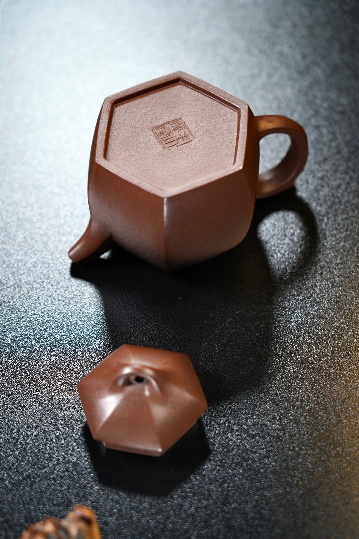 全手工【六方秦权】 原矿优质老紫泥·170cc·7孔