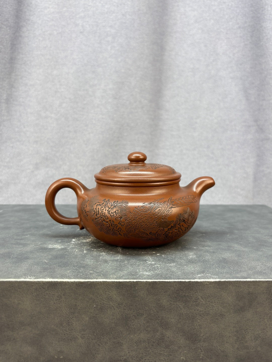 紫砂艺术领军人物·程辉大师《仿古》收藏级重器 原矿极品国标紫泥·330cc