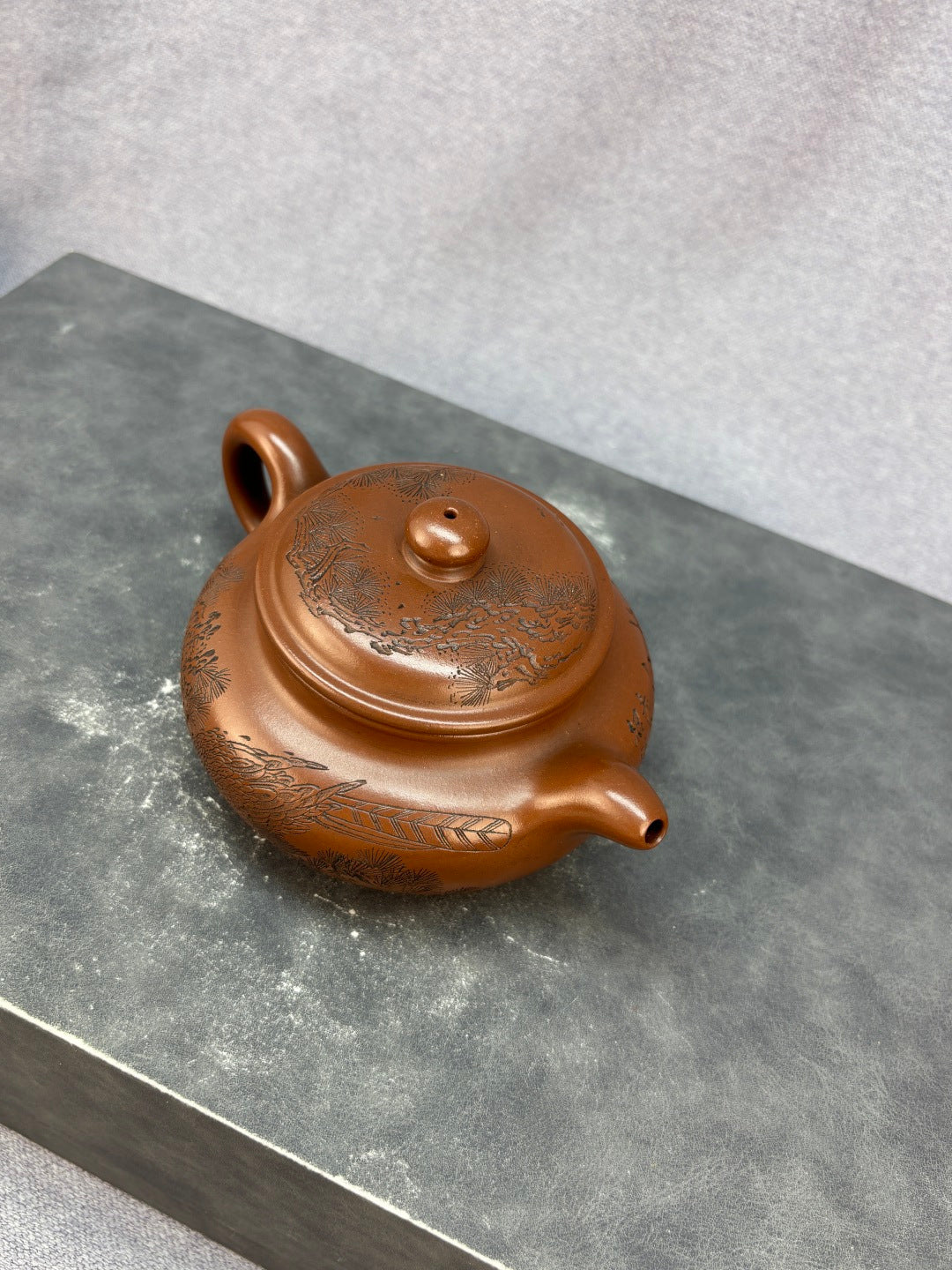 紫砂艺术领军人物·程辉大师《仿古》收藏级重器 原矿极品国标紫泥·330cc