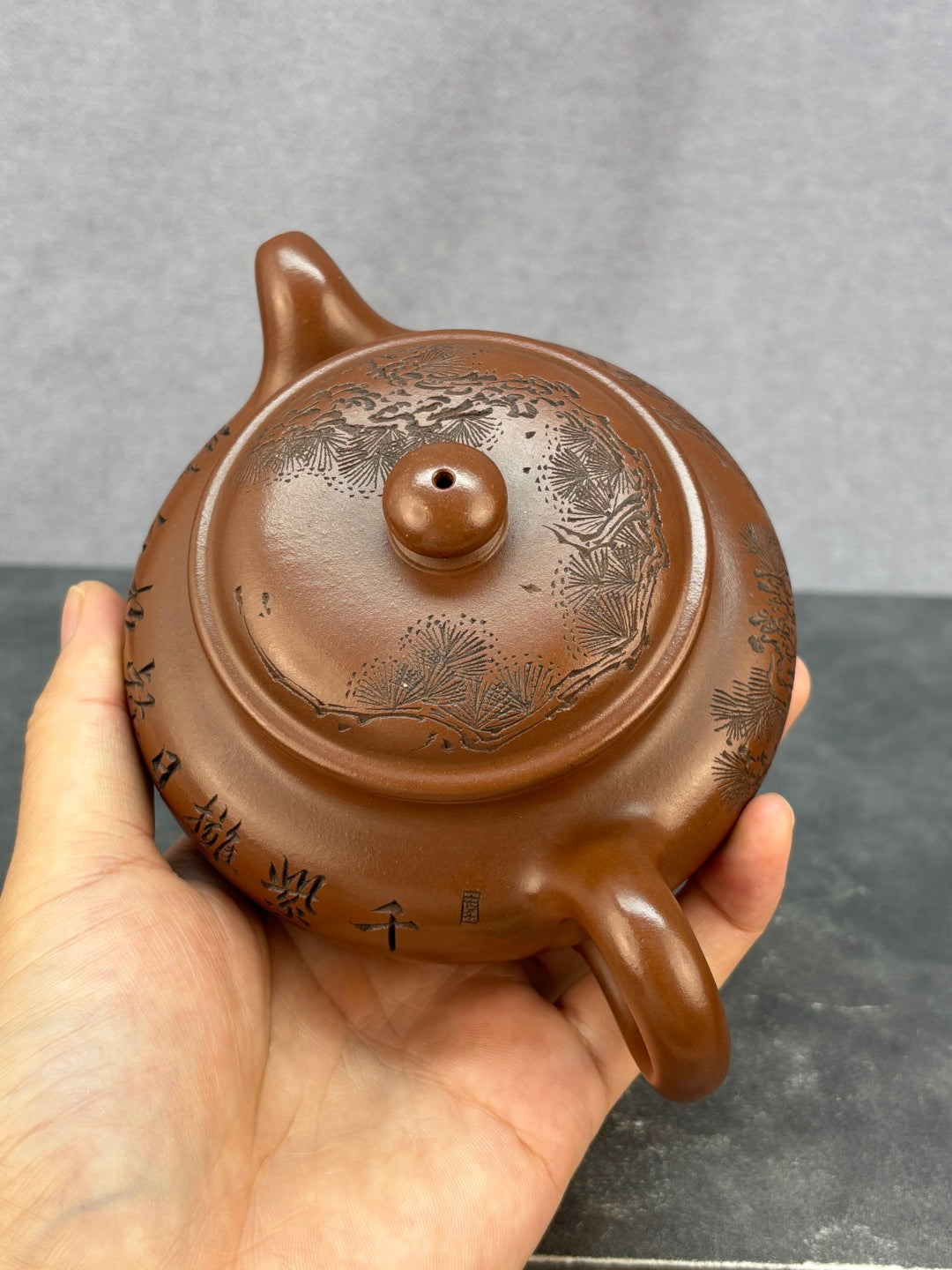 紫砂艺术领军人物·程辉大师《仿古》收藏级重器 原矿极品国标紫泥·330cc