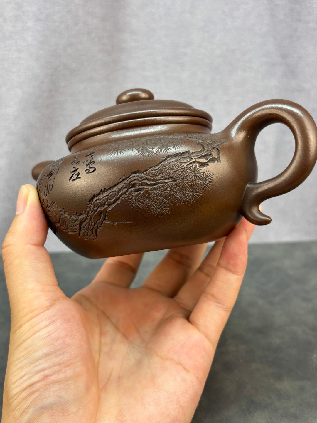 紫砂艺术领军人物·程辉大师《仿古》收藏级重器 原矿极品底槽清·380cc