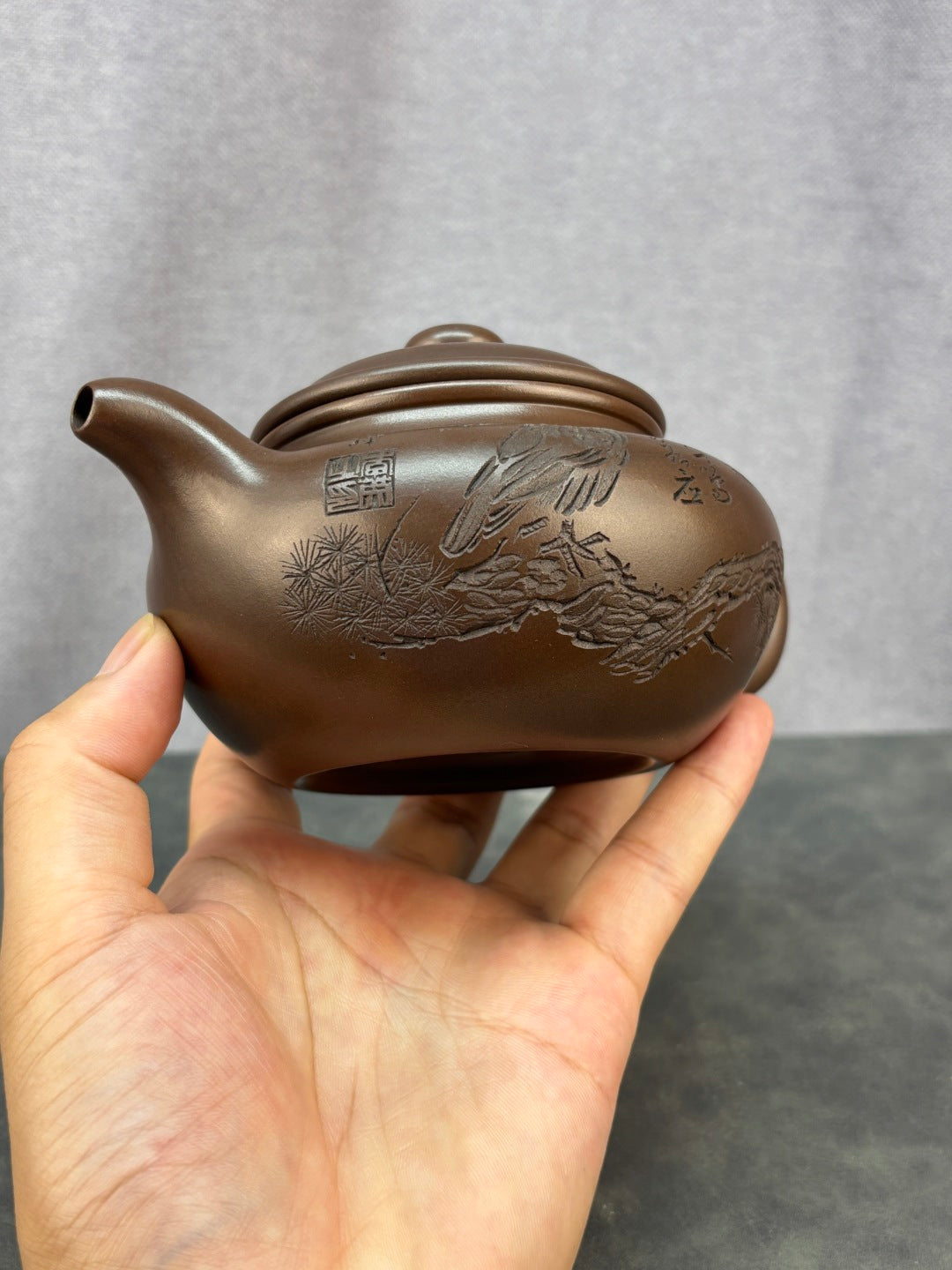 紫砂艺术领军人物·程辉大师《仿古》收藏级重器 原矿极品底槽清·380cc