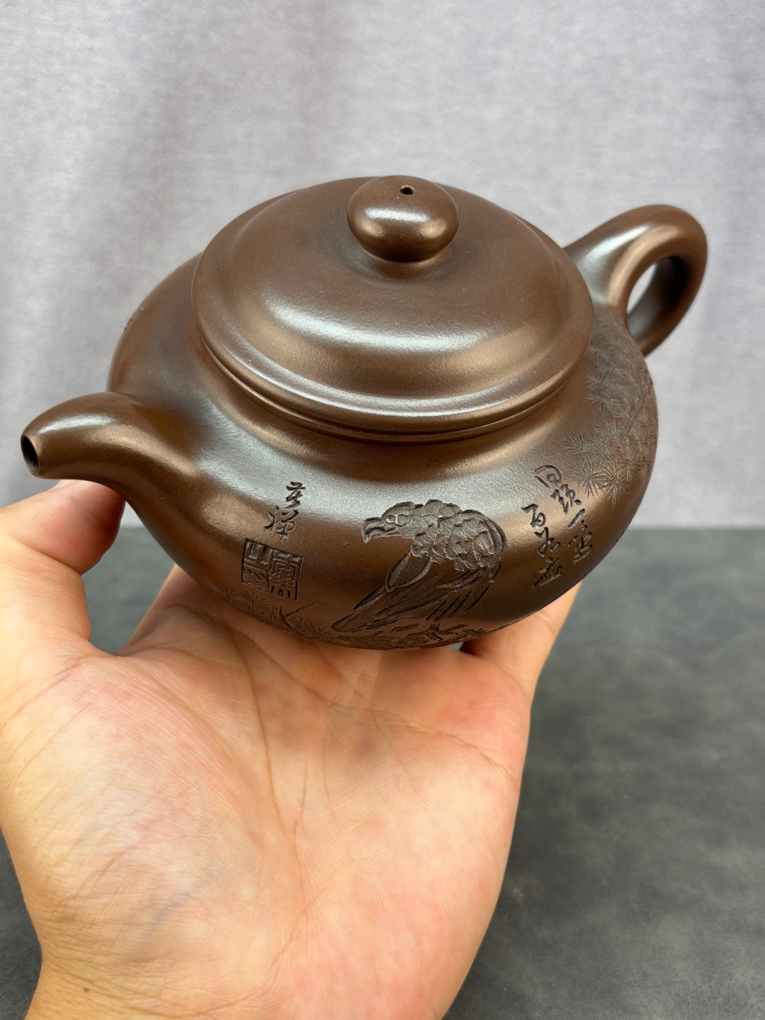 紫砂艺术领军人物·程辉大师《仿古》收藏级重器 原矿极品底槽清·380cc