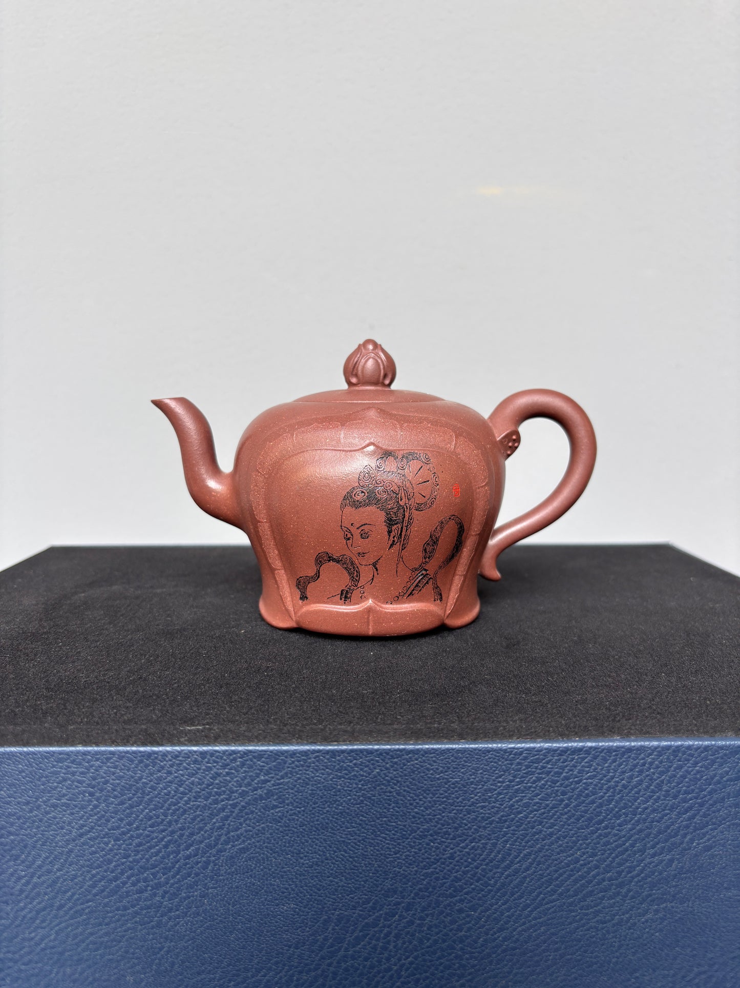 高工范老师《花开见佛》收藏重器 原矿深井底槽青·400cc 高级工艺美术师·范老师·制