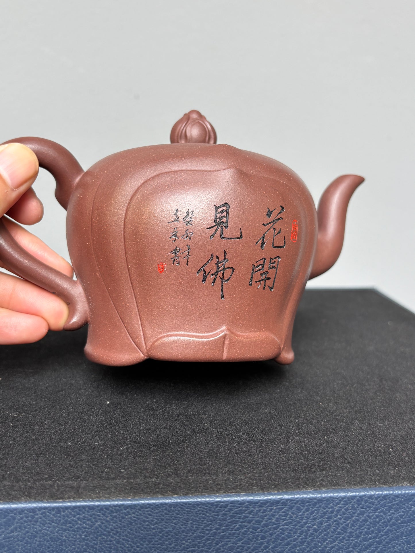 高工范老师《花开见佛》收藏重器 原矿深井底槽青·400cc 高级工艺美术师·范老师·制