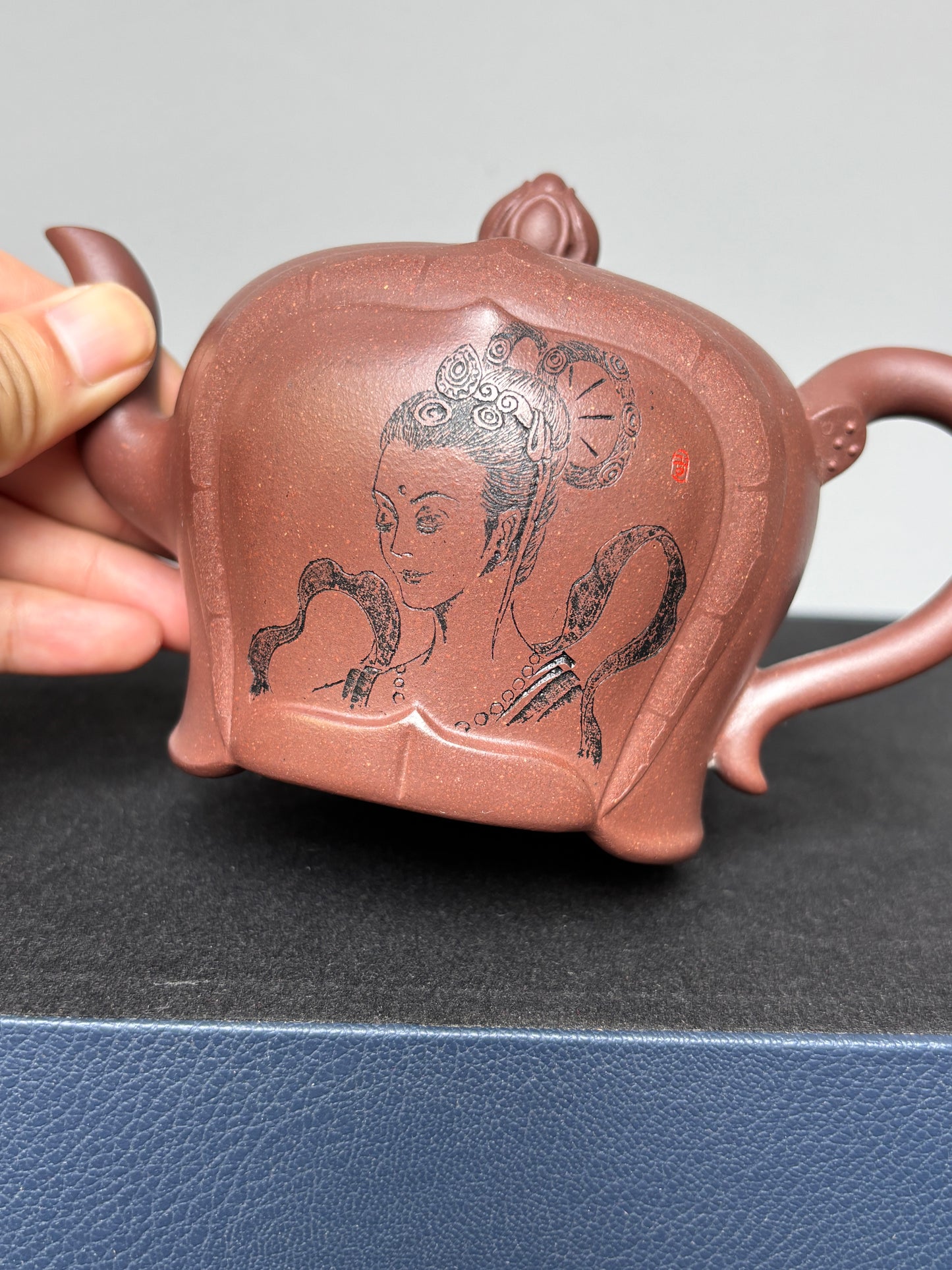 高工范老师《花开见佛》收藏重器 原矿深井底槽青·400cc 高级工艺美术师·范老师·制