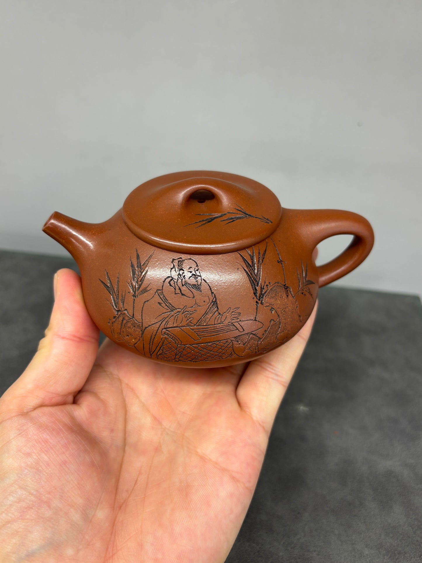 中国工艺美术大师 李昌鸿【李氏满瓢】送礼收藏重器家藏原矿陈腐清水泥 180cc