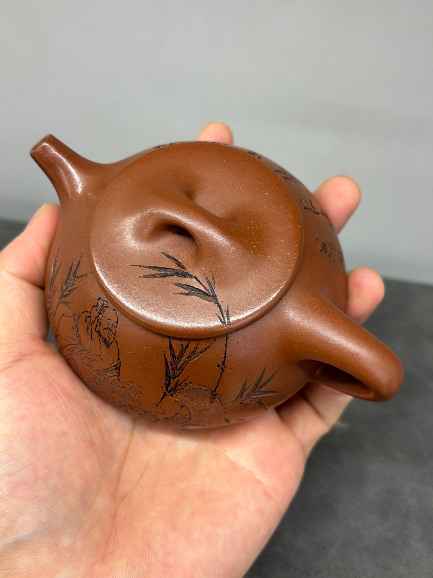 中国工艺美术大师 李昌鸿【李氏满瓢】送礼收藏重器家藏原矿陈腐清水泥 180cc