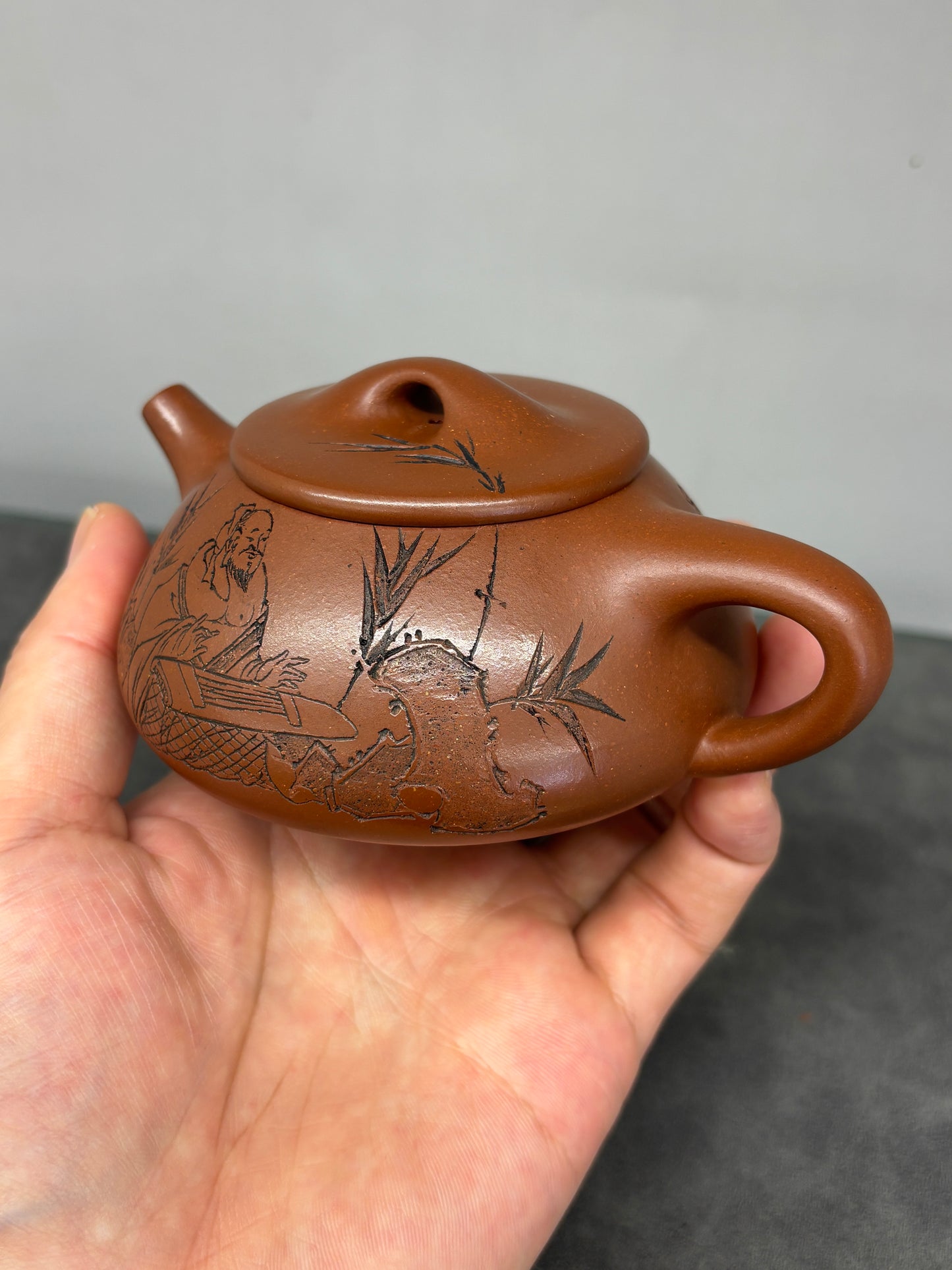 中国工艺美术大师 李昌鸿【李氏满瓢】送礼收藏重器家藏原矿陈腐清水泥 180cc