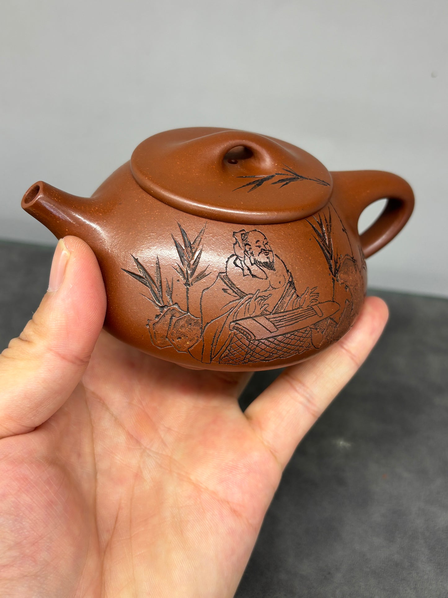 中国工艺美术大师 李昌鸿【李氏满瓢】送礼收藏重器家藏原矿陈腐清水泥 180cc