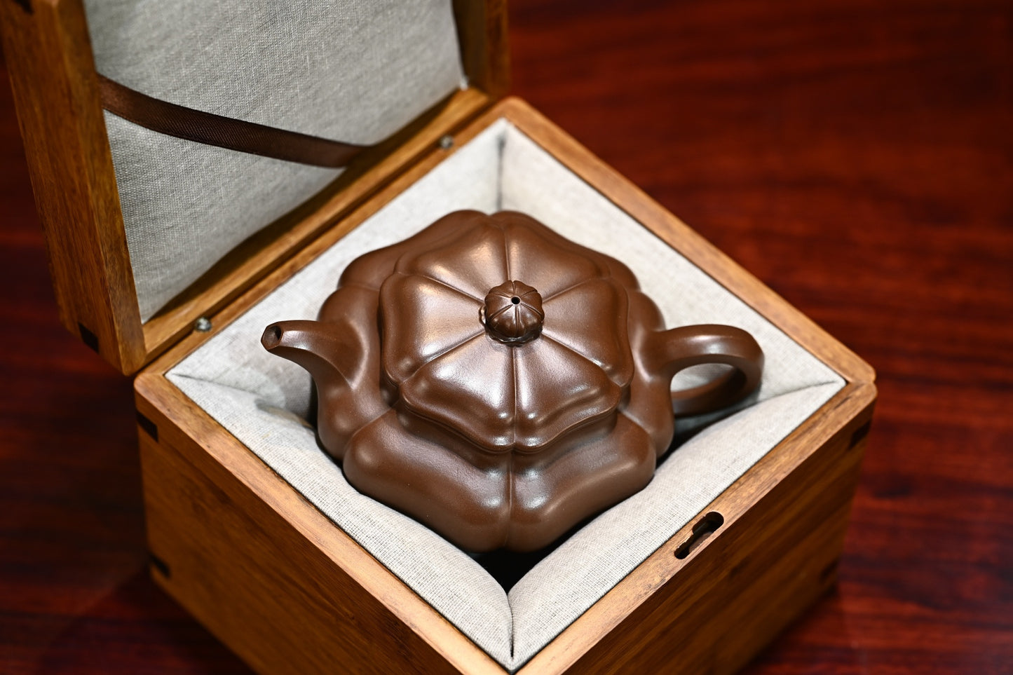 葵仿古·全手工 容量320cc 家藏老紫泥