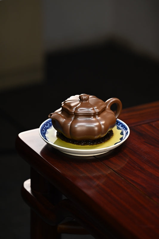 葵仿古·全手工 容量320cc 家藏老紫泥