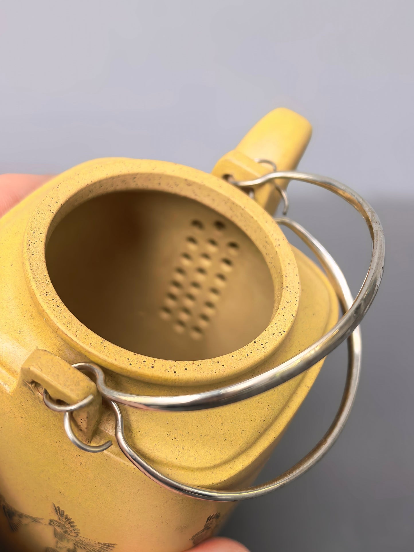 重器收藏·中国紫砂界陶刻巨匠·陈宏林大师精刻【四方洋桶壶】潜力无限·极具收藏价值