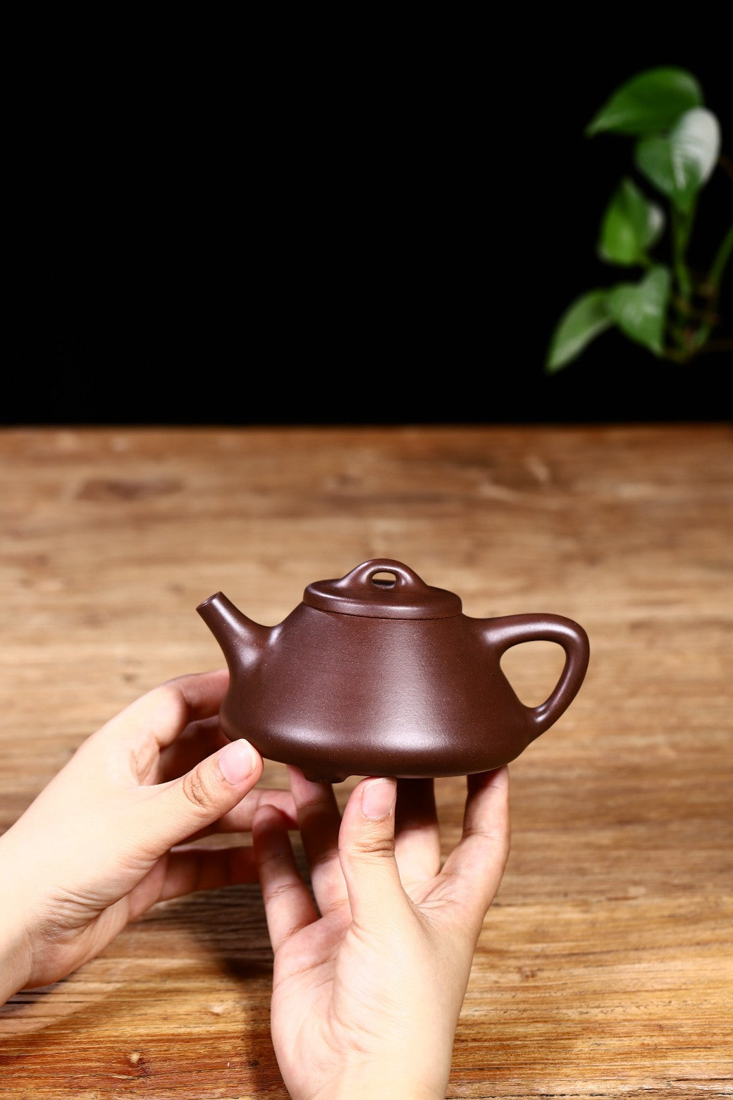 高工新品首发！独家经典光素器【子冶石瓢】原矿紫泥制 油性十足  300cc