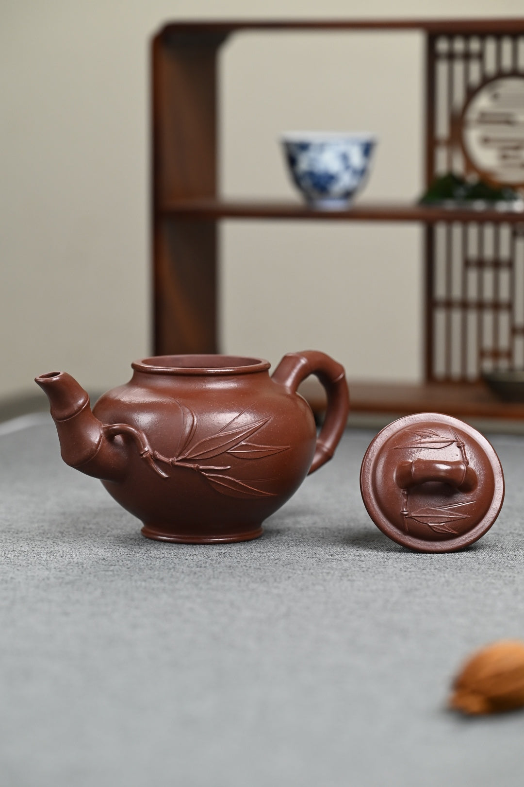 『竹报春』 底槽清·容量350cc·14孔出水·秦国萍（国家级高级工艺美术师）