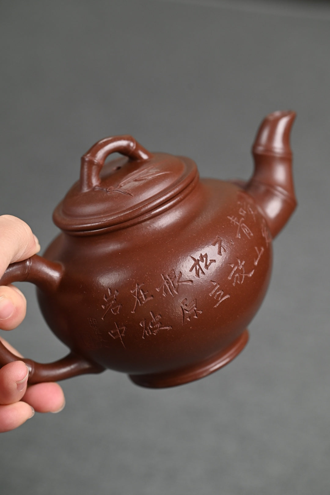 『竹报春』 底槽清·容量350cc·14孔出水·秦国萍（国家级高级工艺美术师）