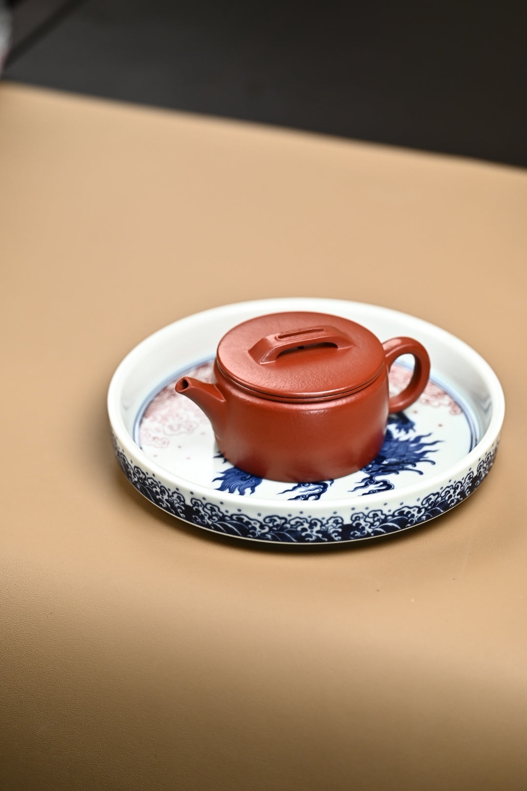 『汉瓦』 全手工·极品皱皮朱泥·容量150cc·10孔出水·内推·康老师