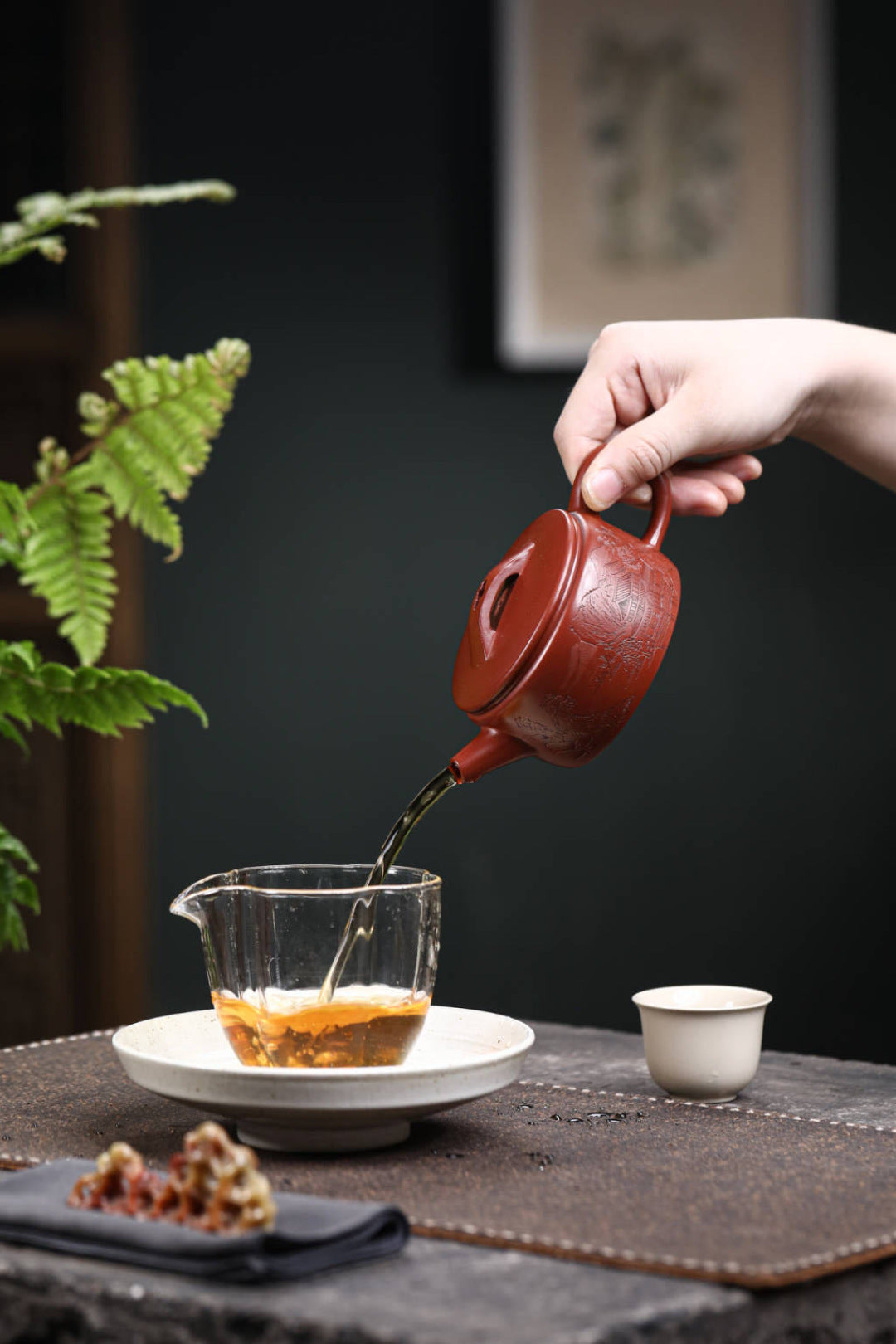 【汉瓦】精品大红袍200cc内推球孔出水