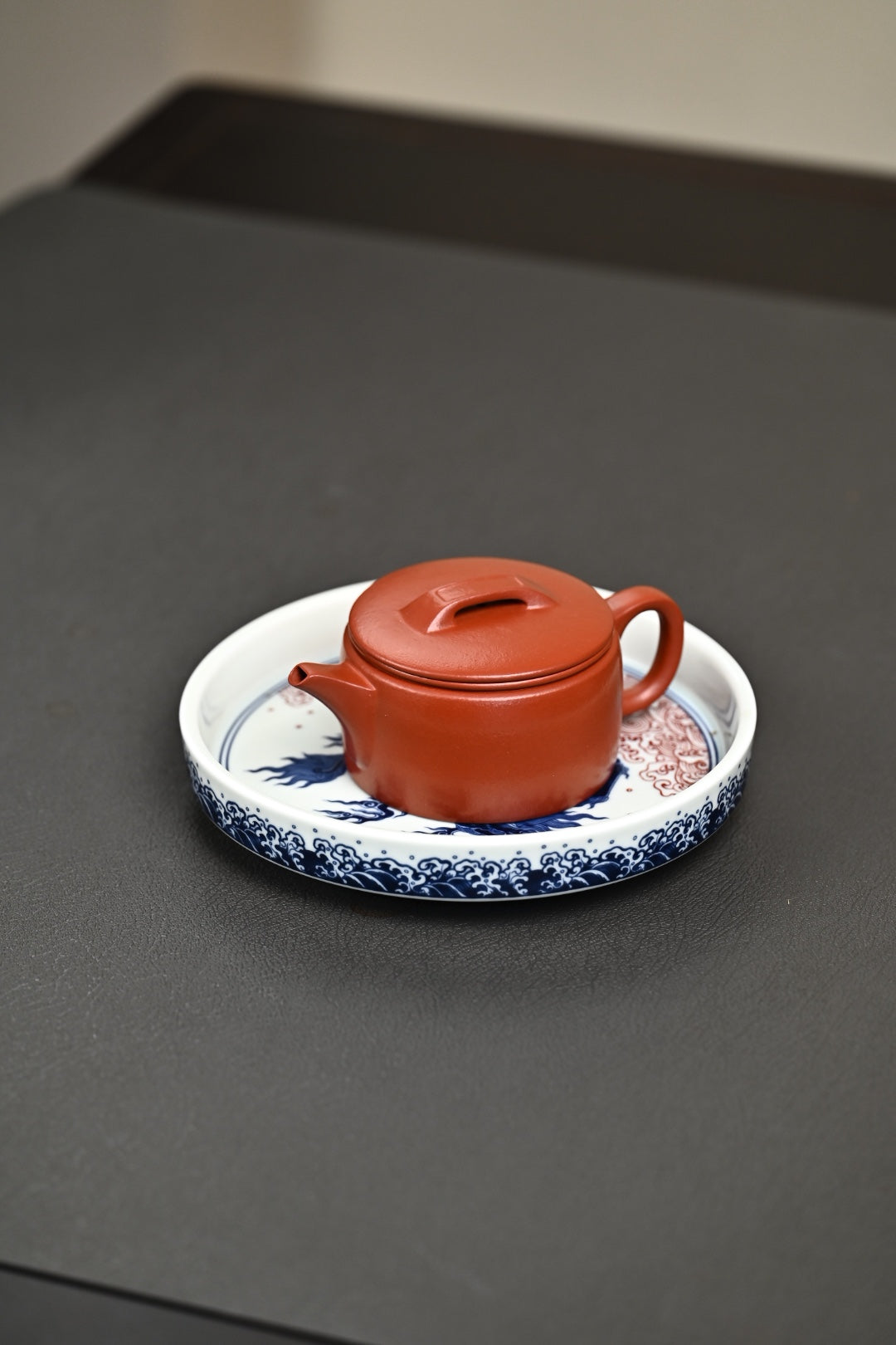 『汉瓦』 全手工·极品皱皮朱泥·容量200cc·10孔出水·内推·康老师