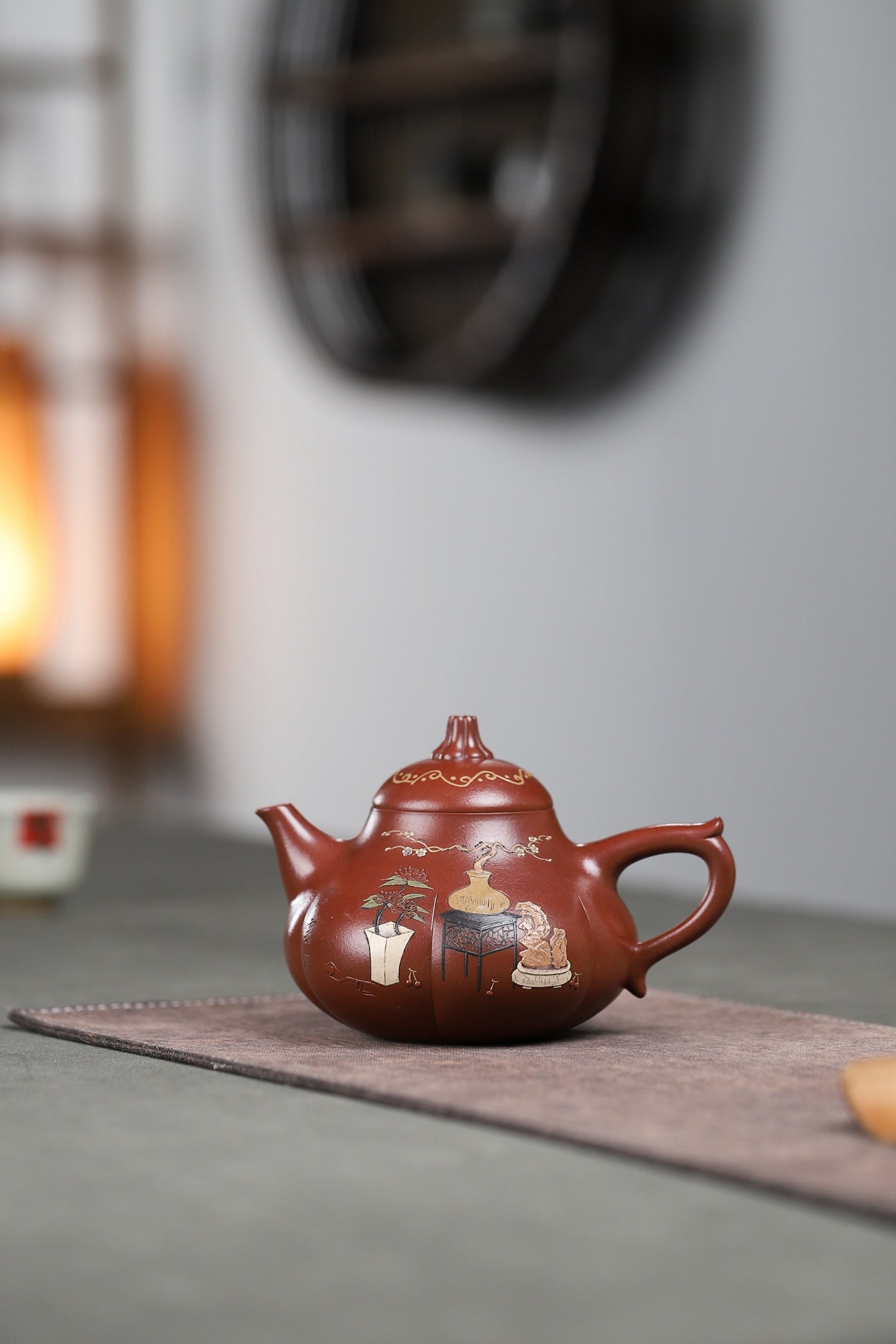 重器推荐《匏瓜壶》 泥料：曼生红泥 容量：360cc 陈小听（当代壶艺泰斗、从艺68年）