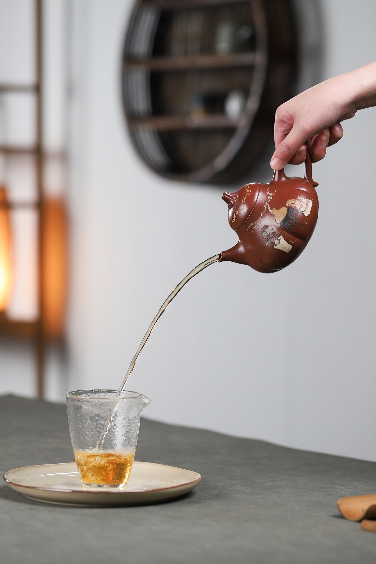 重器推荐《匏瓜壶》 泥料：曼生红泥 容量：360cc 陈小听（当代壶艺泰斗、从艺68年）