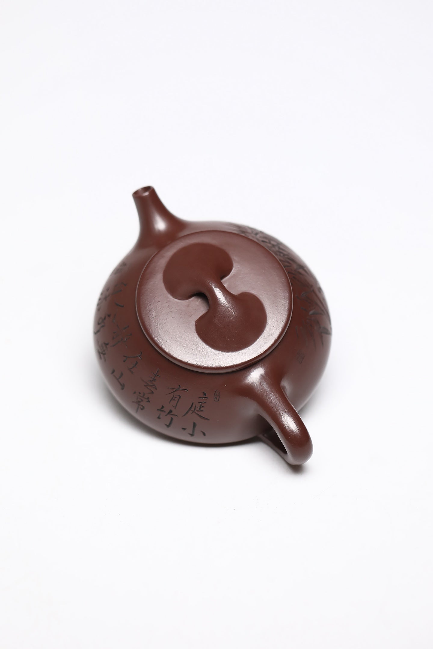 研高经典之作【石瓢】 泥料：极品紫朱泥 容量：250cc 韩小虎 研究员级高级工艺美术师