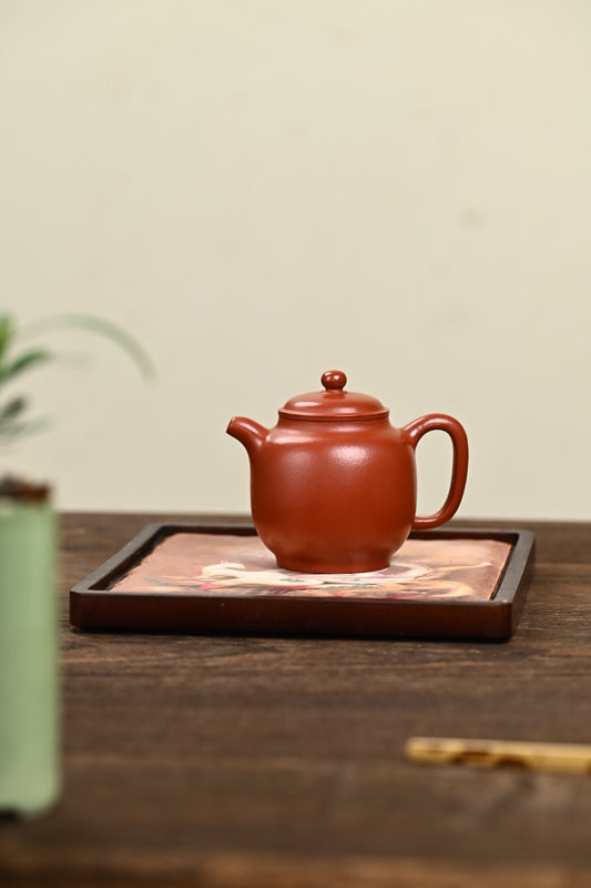 新品·『匏瓜』 极品皱皮朱泥·容量180cc·9孔出水·孙建芳（国家级工艺美术师）