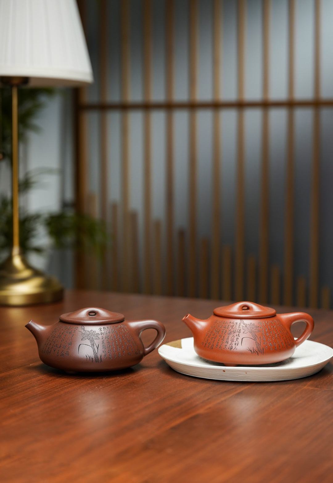 郑求标恭刻双心经《景舟石瓢壶》原矿极品老紫泥·260cc 紫砂心经刻绘泰斗·郑求标亲工