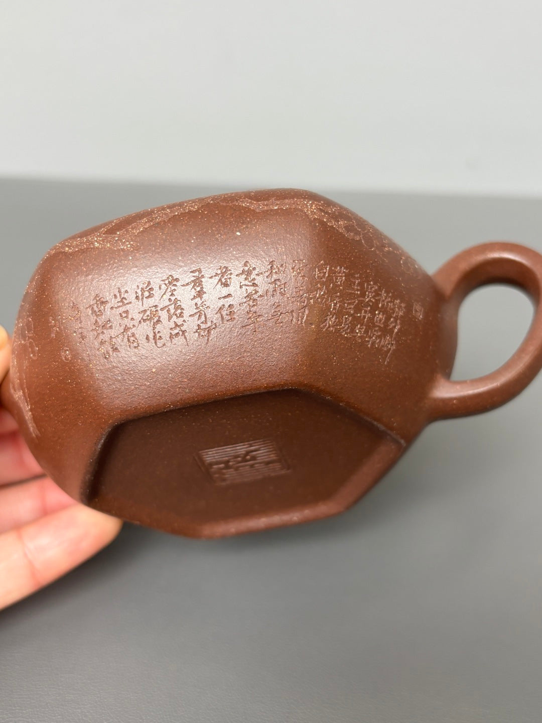 著名方器巨匠·耿浩制《六度壶》藏值无量原矿极品羊山角紫泥·180cc