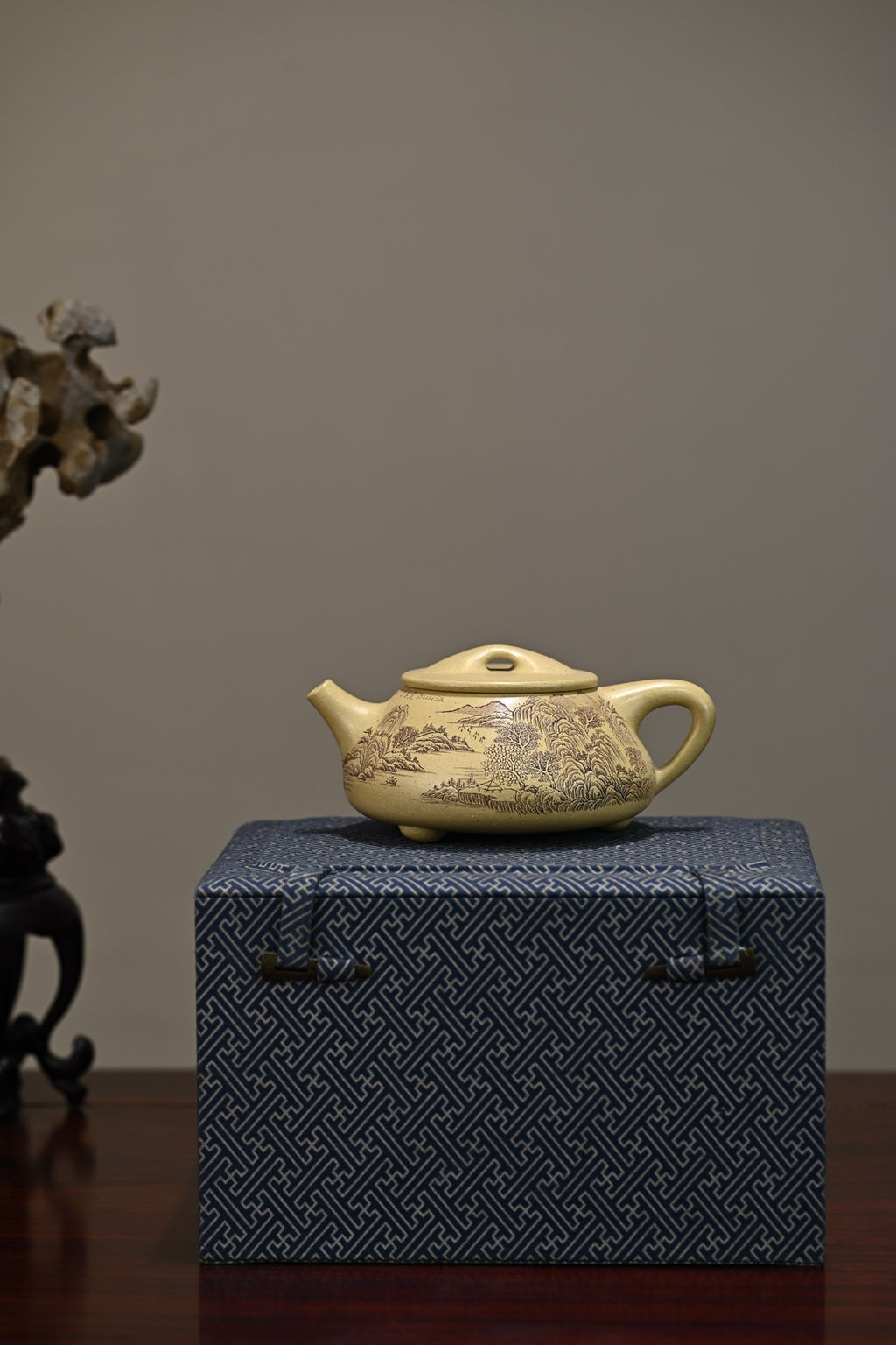 景舟石瓢·全手工 正高工许学芳作品  容量360cc 本山绿泥