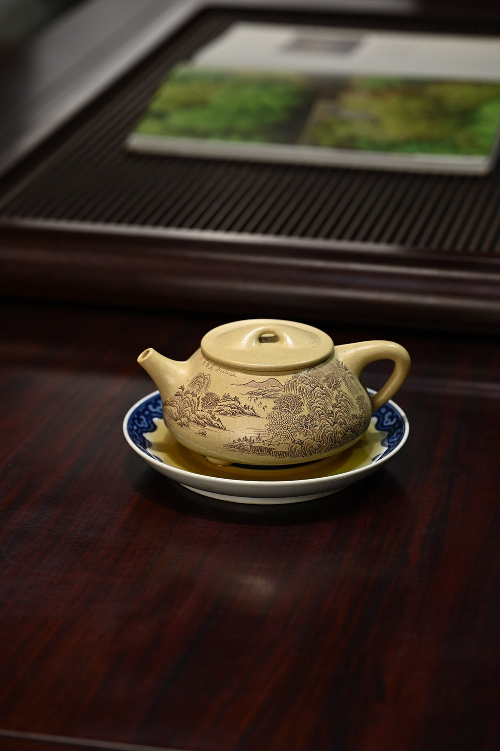 景舟石瓢·全手工 正高工许学芳作品  容量360cc 本山绿泥