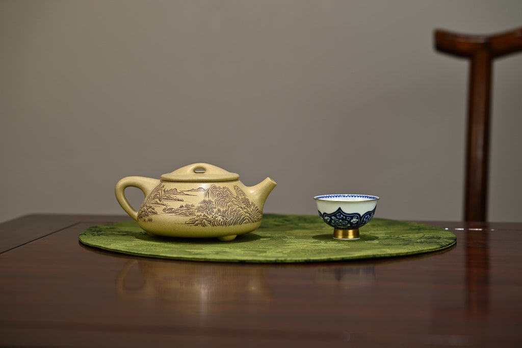 景舟石瓢·全手工 正高工许学芳作品  容量360cc 本山绿泥