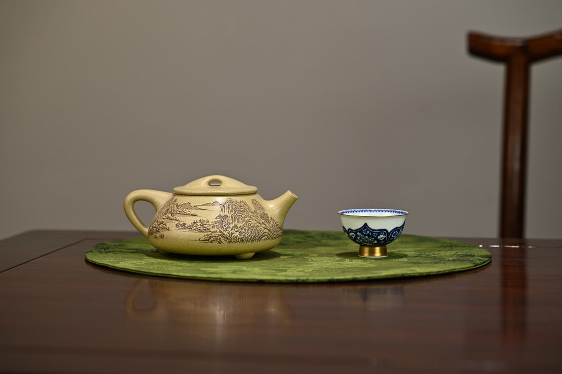 景舟石瓢·全手工 正高工许学芳作品  容量360cc 本山绿泥