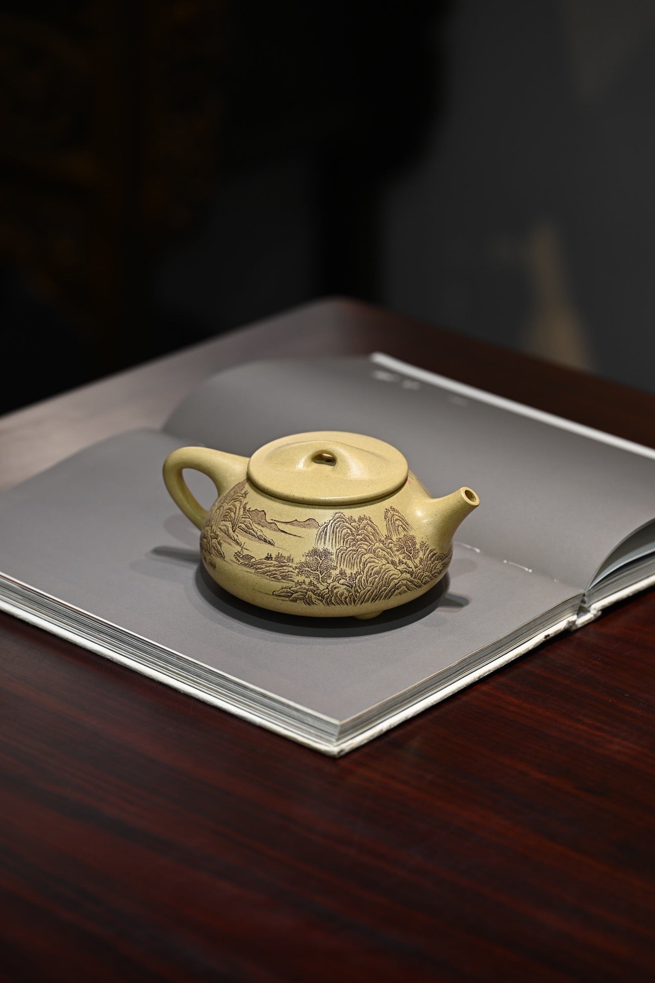 景舟石瓢·全手工 正高工许学芳作品  容量360cc 本山绿泥