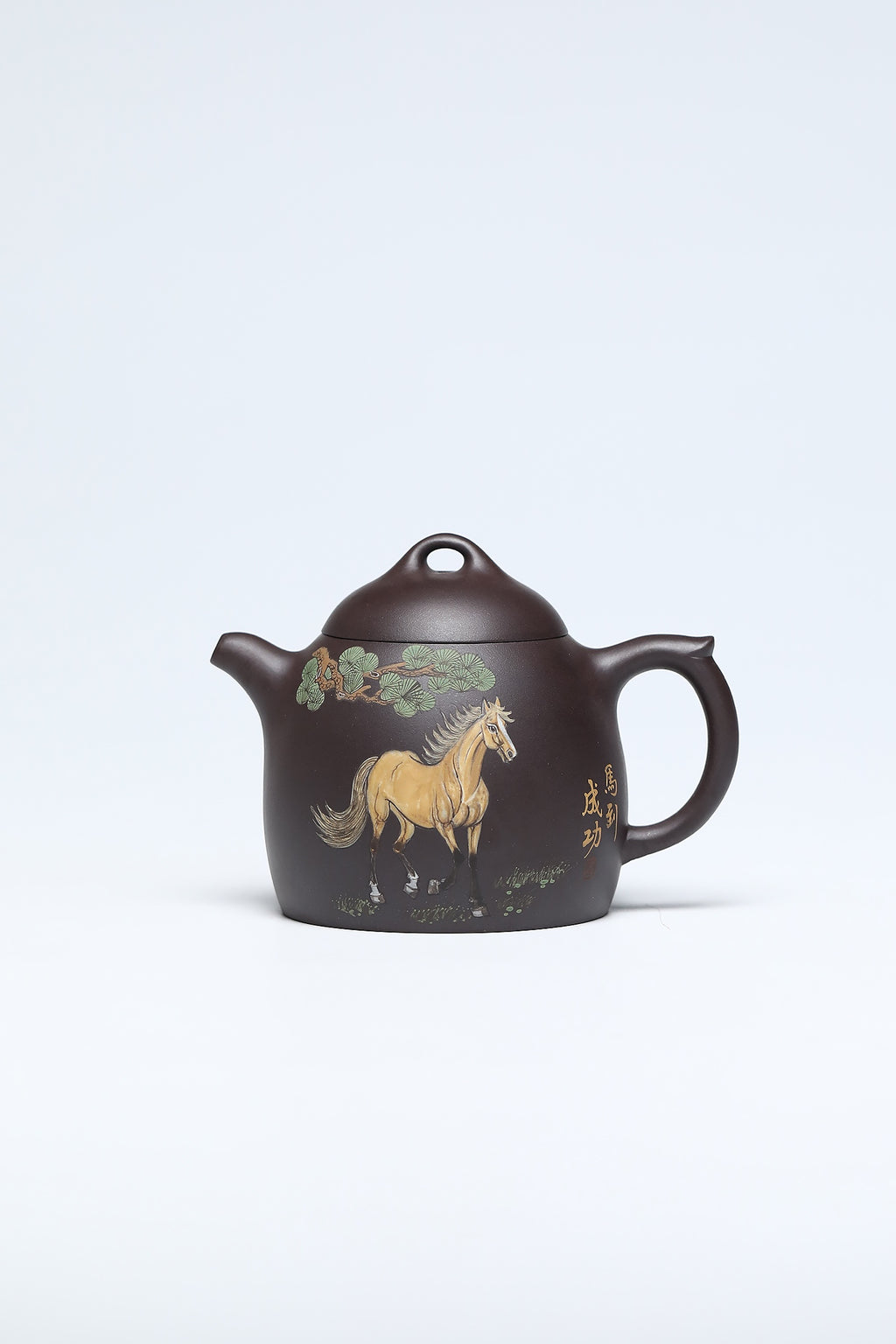 研高经典之作【秦权套组】极品紫茄泥280cc 韩小虎 研究员级高级工艺美术师