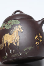 研高经典之作【秦权套组】极品紫茄泥280cc 韩小虎 研究员级高级工艺美术师