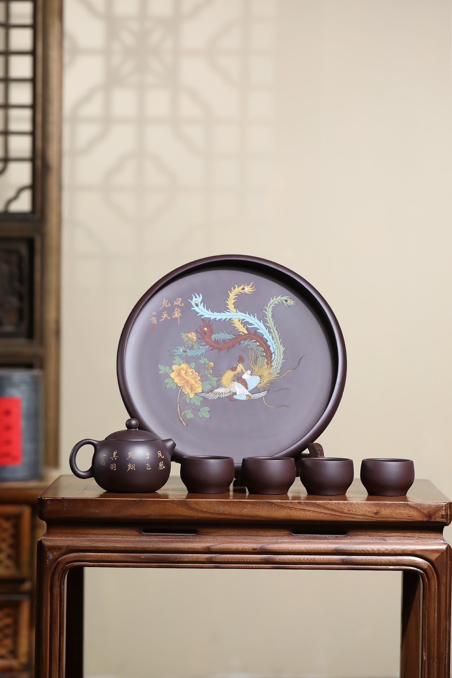 研高经典之作【西施套组】 极品紫茄泥 260cc 韩小虎 研究员级高级工艺美术师