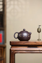研高经典之作【西施套组】 极品紫茄泥 260cc 韩小虎 研究员级高级工艺美术师