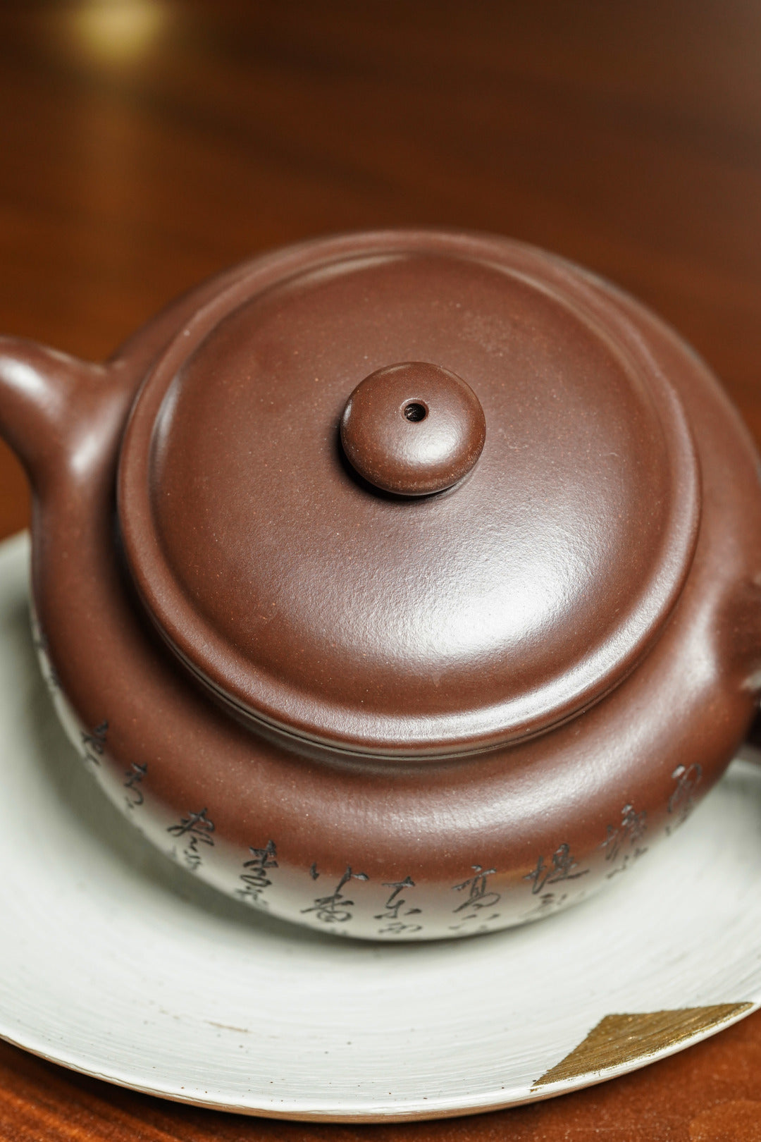 陈宏林精刻【仿古壶】业界标杆·原矿优质紫泥·430cc 山水陶刻天花板·陈宏林亲工