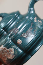 隐角竹鼓 200cc早期一厂老绿泥 任俊寅（紫砂七老任淦庭嫡孙、顾景舟、吴云根弟子）