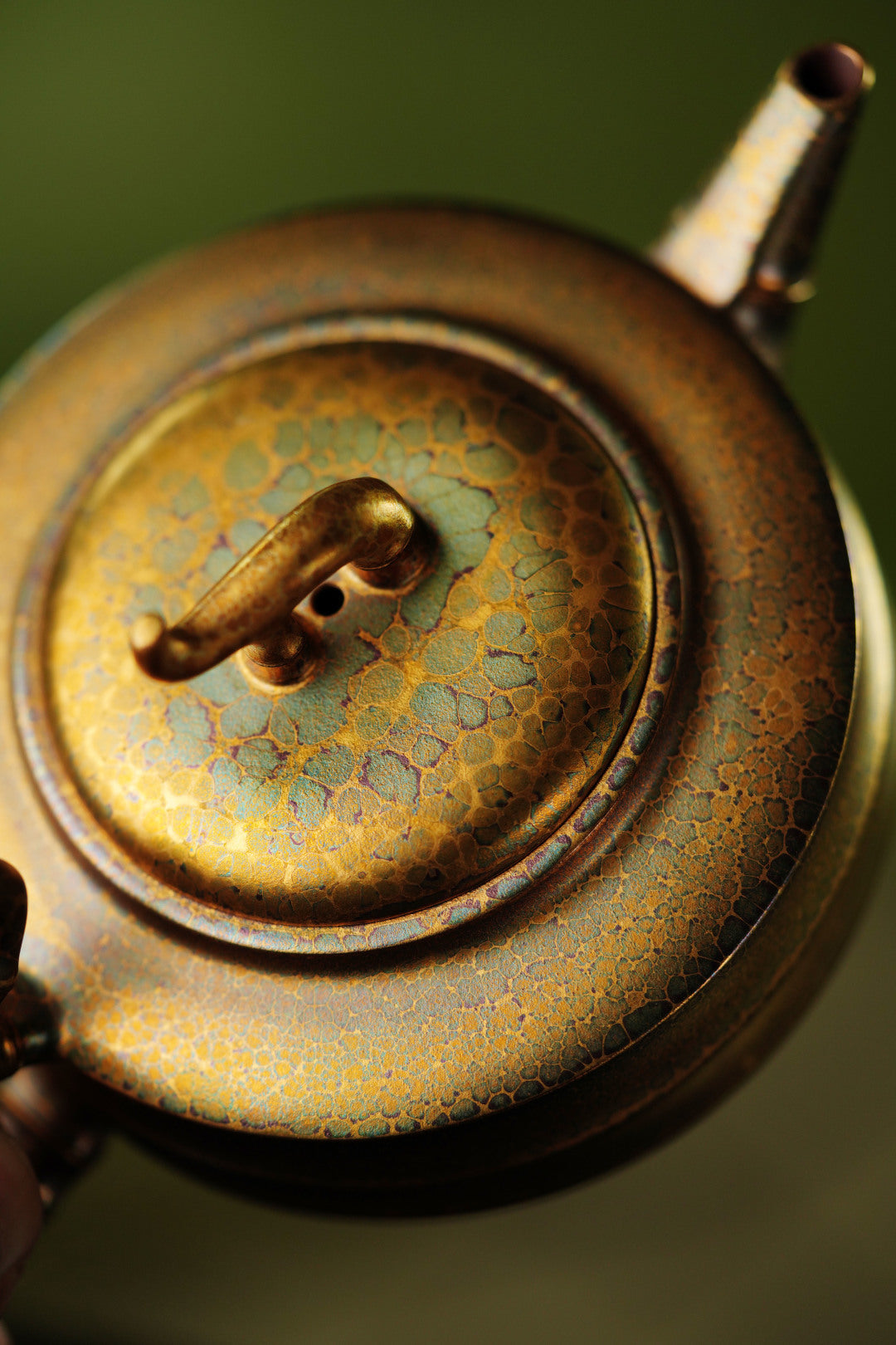 蒋艺华大师制【吉祥竹】高端藏圈传世臻品 原矿极品老紫泥·280cc 【黄金贝壳烧】