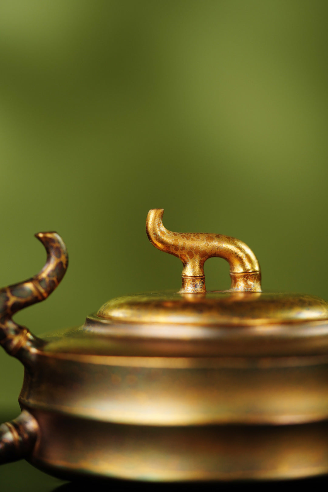 蒋艺华大师制【吉祥竹】高端藏圈传世臻品 原矿极品老紫泥·280cc 【黄金贝壳烧】