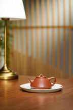郑求标恭刻双心经《子冶石瓢壶》原矿极品粗砂朱泥·160cc