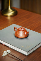 郑求标恭刻双心经《子冶石瓢壶》原矿极品粗砂朱泥·160cc