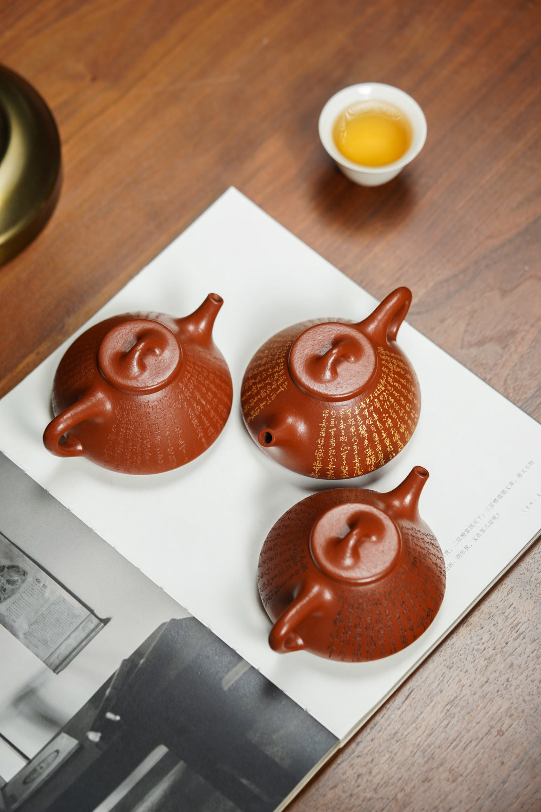 郑求标恭刻双心经《子冶石瓢壶》原矿极品粗砂朱泥·160cc